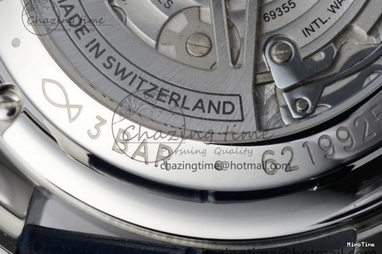 MIROTIME 0206 Portuguese Chrono IW371620 APSF 1:1 Best Edition White Blue Dial on Blue Leather Strap A MultiPurpose 7039